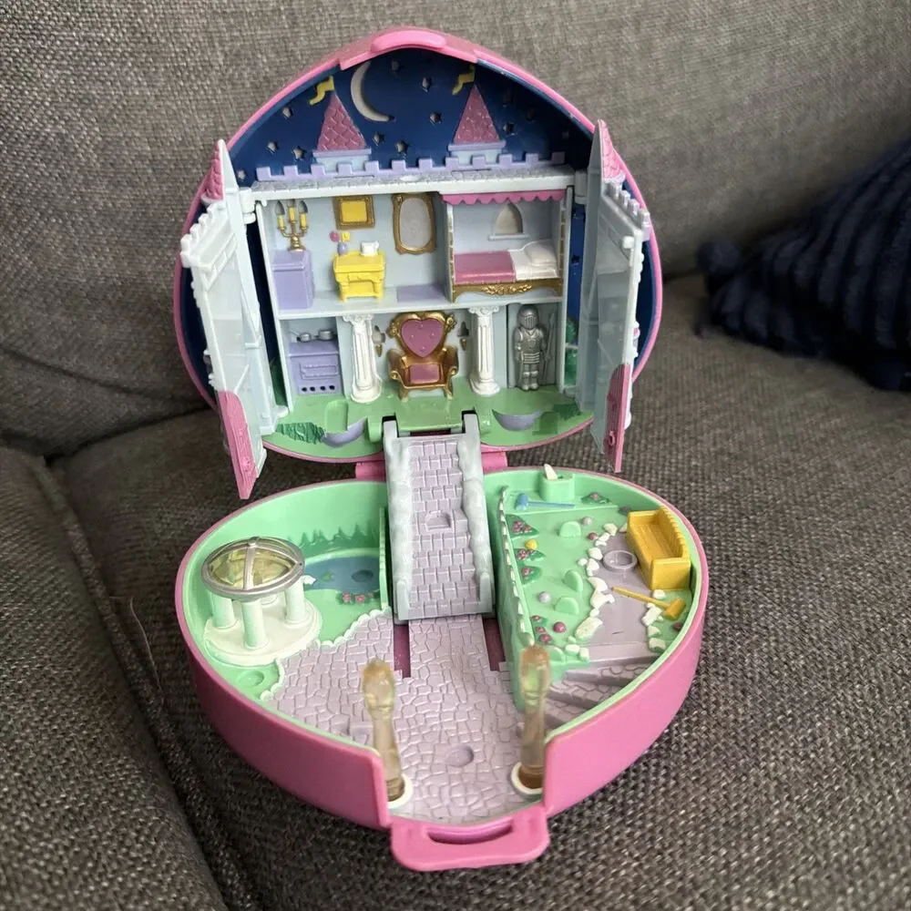 Bluebird Pin Polly Pocket Starlight Castle Heart Compact Only 1992 Vintage